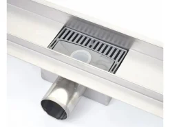 MCW Duschrinne D94b Bodenablauf Abflussrinne Duschablauf Edelstahl Siphon 50-120cm 100cm