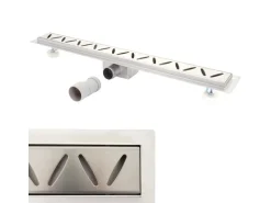 MCW Duschrinne D94c Bodenablauf Abflussrinne Duschablauf Edelstahl Siphon 50-120cm 90cm