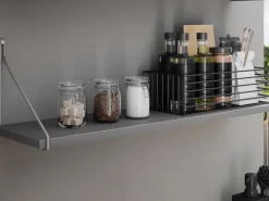 MDF-Wandregal Oldham 1,8 cm x 60 cm x 20 cm Anthrazit