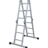 Mehrzweckleiter vierteilig 4 x 3 Sprossen Arbeitshöhe 4,5 m mit Arbeitsplattform