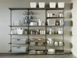 Metall-Drahtgitterkorb 12 cm x 39 cm x 80 cm Alu-Weiß