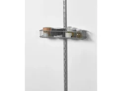 Metall-Drahtkorb 2-reihig 10,5 cm x 43,5 cm Weiß