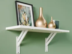 Metall-Konsole 4 cm x 20 cm x 20 cm Weiß