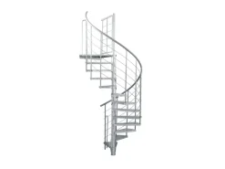 Minka Außentreppe Spino Zink Smart 120 cm Geschosshöhe bis 305 cm