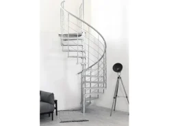 Minka Außentreppe Spino Zink Smart 120 cm Geschosshöhe bis 305 cm