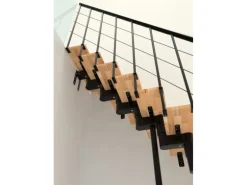 Minka Mittelholmtreppe Comfort Top Turn Buche Schwarz Raumhöhe bis 312 cm