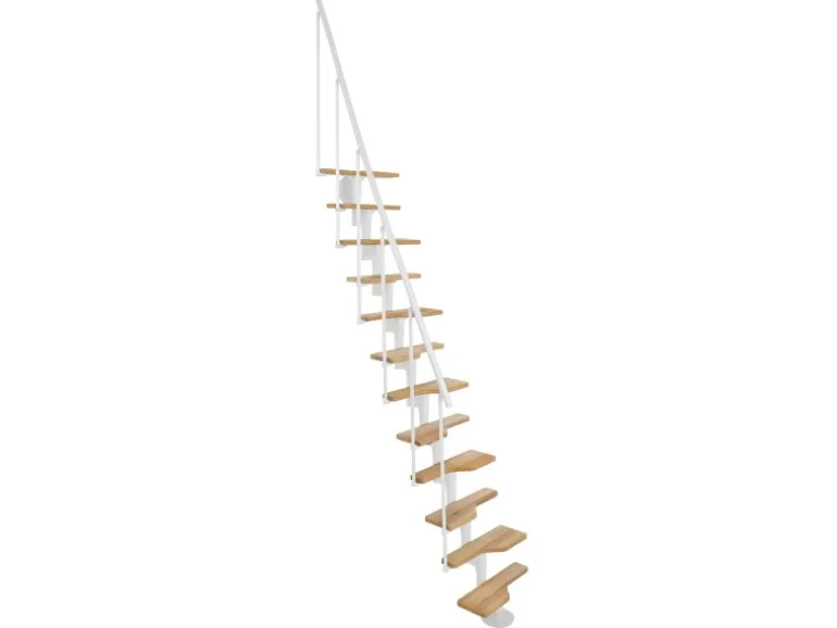 Minka Mittelholmtreppe Vienna Buche Weiß Raumhöhe bis 293 cm