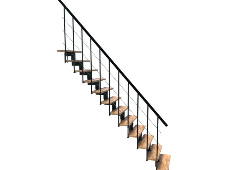 Minka Raumspartreppe Comfort TOP Schwarz Geschosshöhe bis 312 cm