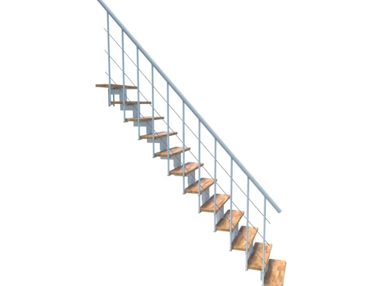 Minka Raumspartreppe Comfort TOP Weiß Geschosshöhe bis 312 cm