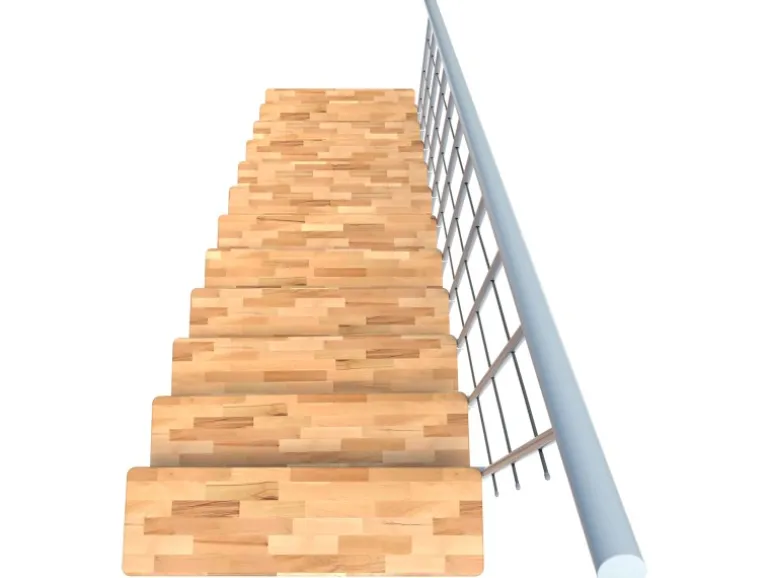 Minka Raumspartreppe Comfort TOP Weiß Geschosshöhe bis 312 cm