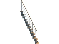 Minka Raumspartreppe Quatro Grau Geschosshöhe bis 298 cm