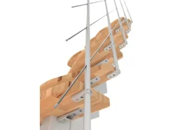 Minka Raumspartreppe Quatro TURN Weiß Geschosshöhe bis 298 cm