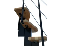 Minka Raumspartreppe Quatro Schwarz Geschosshöhe bis 298 cm