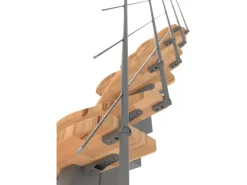 Minka Raumspartreppe Quatro TURN Grau Geschosshöhe bis 298 cm