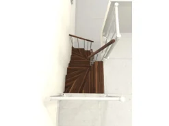 Minka Raumspartreppe Joker Turn 180° Walnuss Weiß Raumhöhe bis 304 cm