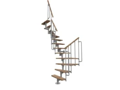 Minka Raumspartreppe Joker Turn 180° Buche-Weiß Raumhöhe bis 304 cm