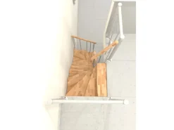 Minka Raumspartreppe Joker Turn 180° Buche-Weiß Raumhöhe bis 304 cm