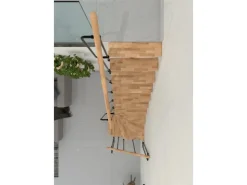 Minka Raumspartreppe Joker Turn Buche-Schwarz Raumhöhe bis 304 cm