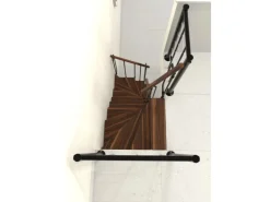 Minka Raumspartreppe Joker Turn 180° Walnuss Schwarz Raumhöhe bis 304 cm