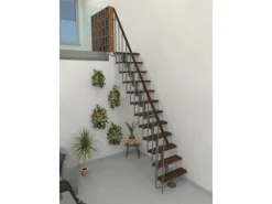 Minka Raumspartreppe Joker Walnuss-Grau Raumhöhe bis 304 cm