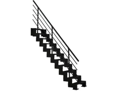 Minka Raumspartreppe Modulario Mini Steel Schwarz Raumhöhe bis 300 cm