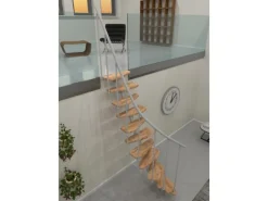 Minka Raumspartreppe Monte Carlo Buche-Weiß FSC® Raumhöhe bis 293 cm