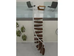 Minka Raumspartreppe Monte Carlo Walnuss Weiß FSC® Raumhöhe bis 293 cm