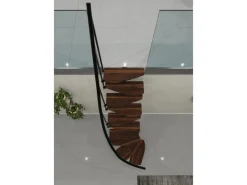Minka Raumspartreppe Monte Carlo Walnuss Schwarz FSC® Raumhöhe bis 293 cm
