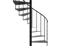 Minka Spindeltreppe Milano Schwarz Geschosshöhe bis 300 cm