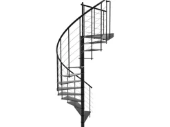 Minka Spindeltreppe Milano Schwarz Geschosshöhe bis 300 cm