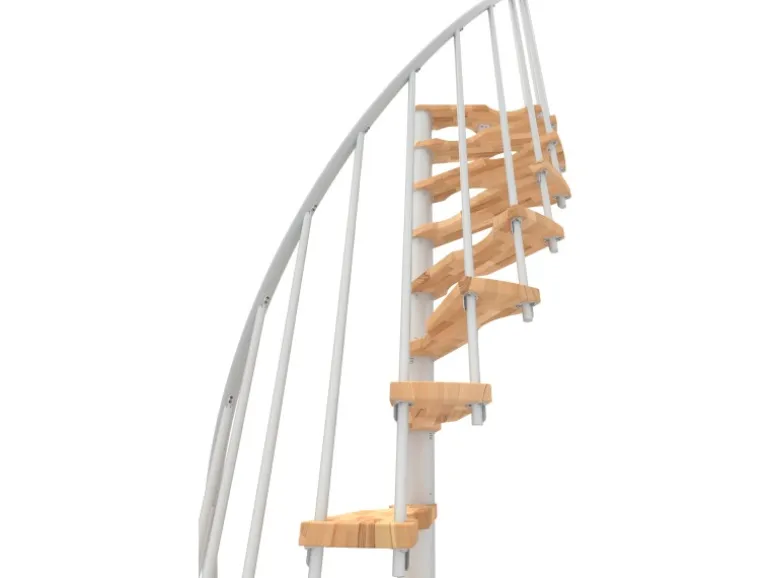 Minka Spindeltreppe Suono Smart Weiß Geschosshöhe bis 305 cm