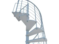 Minka Spindeltreppe Venezia Smart Weiß Geschosshöhe bis 305 cm