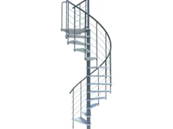 Minka Spindeltreppe Venezia Smart Grau Geschosshöhe bis 305 cm