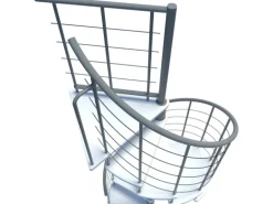 Minka Spindeltreppe Venezia Smart Grau Geschosshöhe bis 305 cm