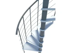 Minka Spindeltreppe Venezia Smart Grau Geschosshöhe bis 305 cm