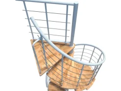 Minka Spindeltreppe Venezia Smart Weiß Geschosshöhe bis 305 cm