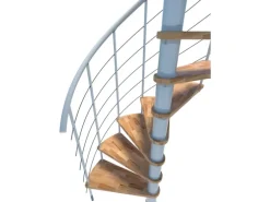 Minka Spindeltreppe Venezia Smart Weiß Geschosshöhe bis 305 cm