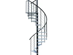 Minka Spindeltreppe Venezia Smart Schwarz Geschosshöhe bis 305 cm