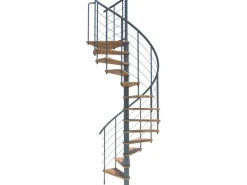 Minka Spindeltreppe Venezia Smart Grau Geschosshöhe bis 305 cm