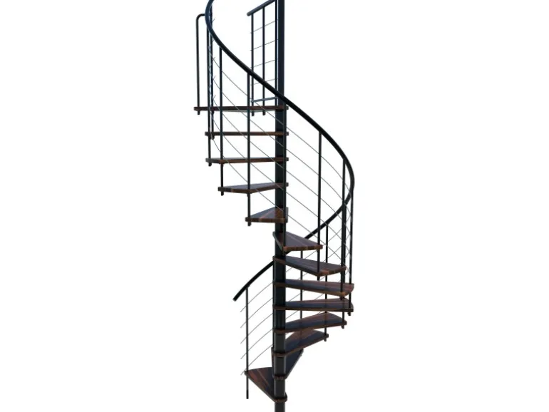 Minka Spindeltreppe Venezia Smart Schwarz Geschosshöhe bis 305 cm