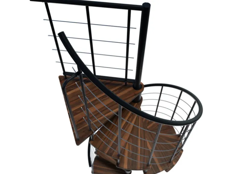 Minka Spindeltreppe Venezia Smart Schwarz Geschosshöhe bis 305 cm