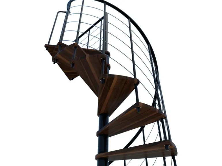 Minka Spindeltreppe Venezia Smart Schwarz Geschosshöhe bis 305 cm