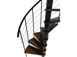 Minka Spindeltreppe Venezia Smart Schwarz Geschosshöhe bis 305 cm