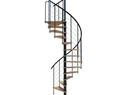 Minka Spindeltreppe Venezia Smart Schwarz Geschosshöhe bis 305 cm