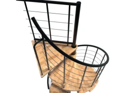 Minka Spindeltreppe Venezia Smart Schwarz Geschosshöhe bis 305 cm