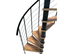 Minka Spindeltreppe Venezia Smart Schwarz Geschosshöhe bis 305 cm