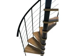Minka Spindeltreppe Venezia Smart Schwarz Geschosshöhe bis 305 cm