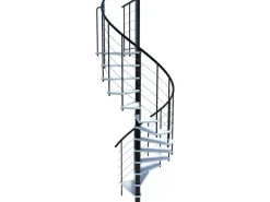 Minka Spindeltreppe Venezia Smart Schwarz Geschosshöhe bis 305 cm