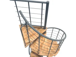 Minka Spindeltreppe Venezia Smart Grau Geschosshöhe bis 305 cm