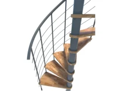 Minka Spindeltreppe Venezia Smart Grau Geschosshöhe bis 305 cm